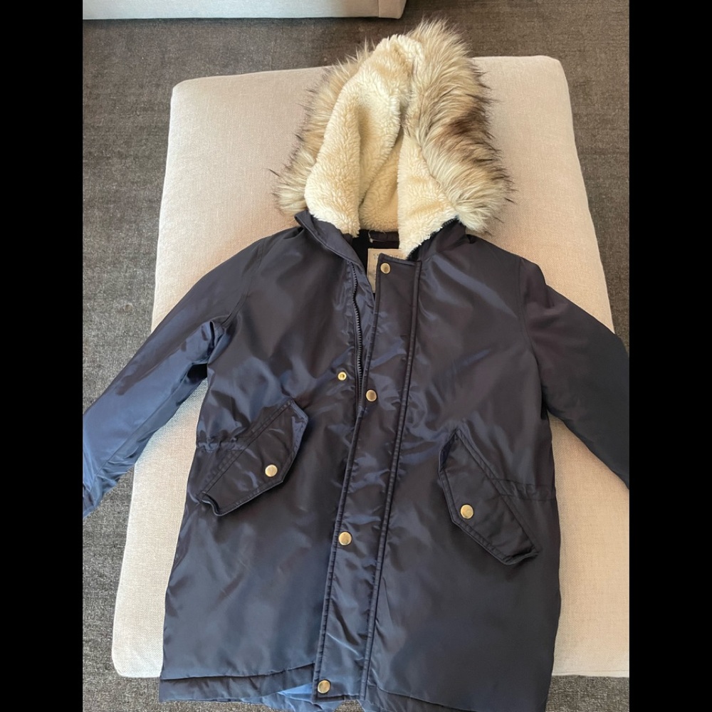 Boys Navy Crewcuts Winter Coat in Excellent Condition